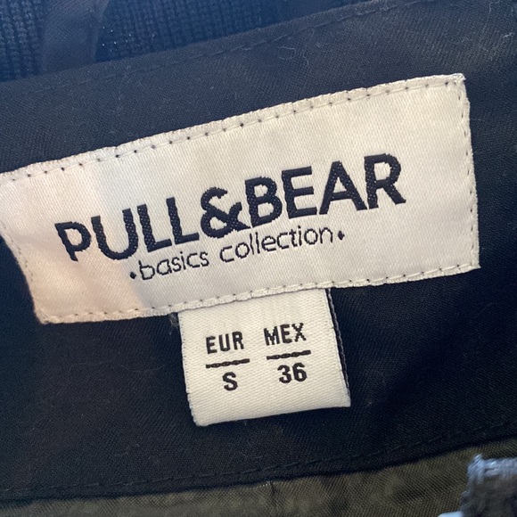 Pull & Bear basic collection Mens Bomber Jacket Size Small Black - Picture 6 of 10